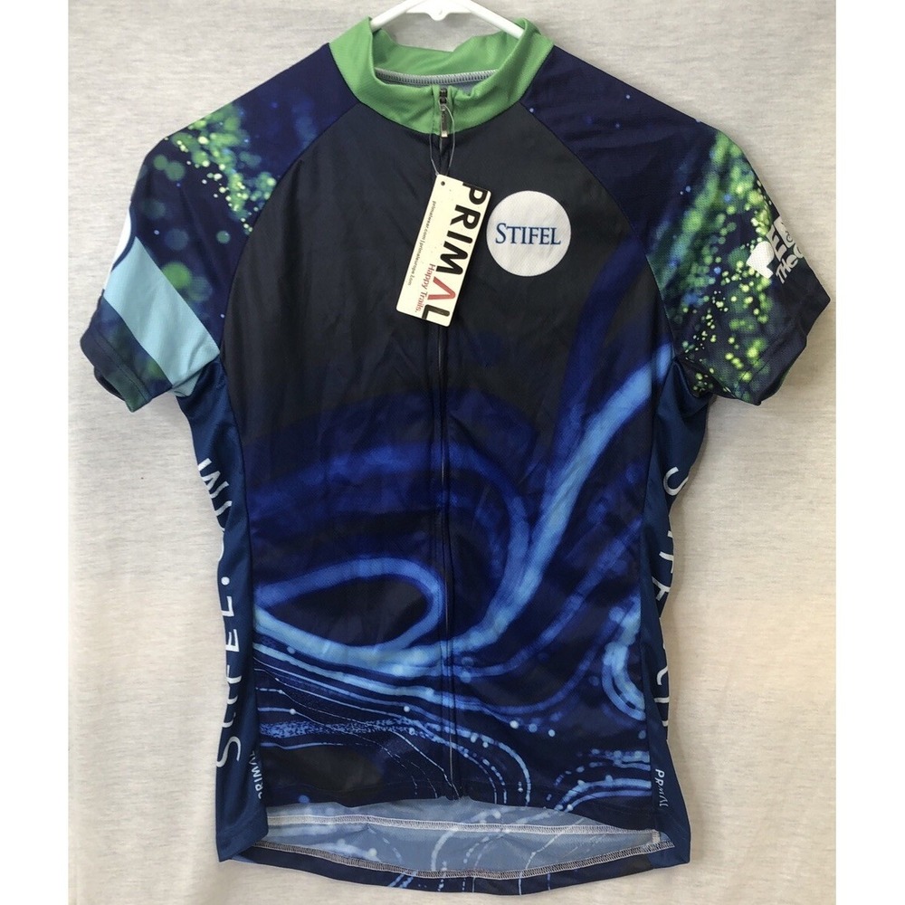 PRIMAL WEAR Stifel '21- DP Womens Medium Sports Cut Raglan Jersey Blue White